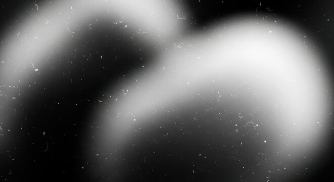 Monochrome black and white abstract blur with soft focus and film noise, moody minimalist texture