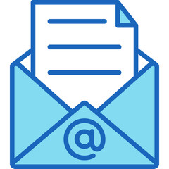 Email blue icon