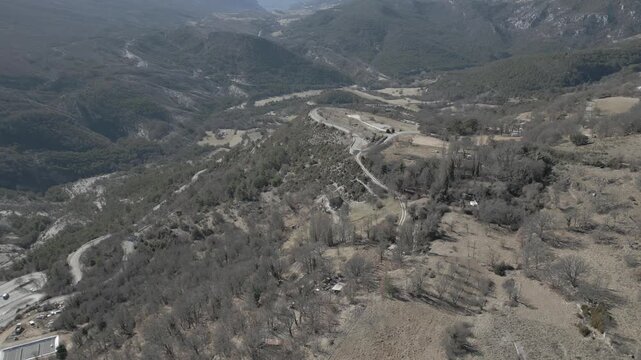 The village of Rougon, Provence, France