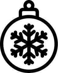 Christmas decoration icon