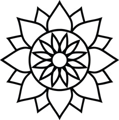 Intricate metallic gold and silver mandala design