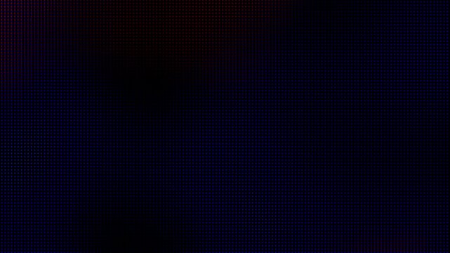 Vibrant Pixel Grid: A dynamic gradient of red, blue, and green forms dots a dark pixel grid, creating an eye