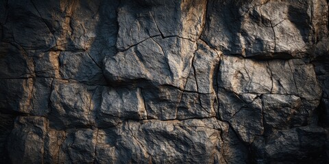 Vibrant textured abstract mosaic of weathered stone and wood