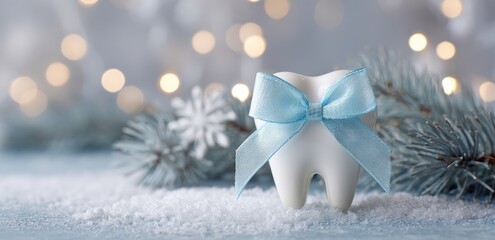 Vibrant photo of festive gifts and sparkling lights creating a magical atmosphere