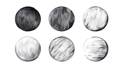 Circle shading techniques pencil drawing art illustration