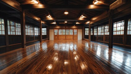 Vibrant photo of an illuminated studio ready for a lively dance performance