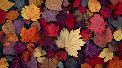 Autumn Leaves Background Texture