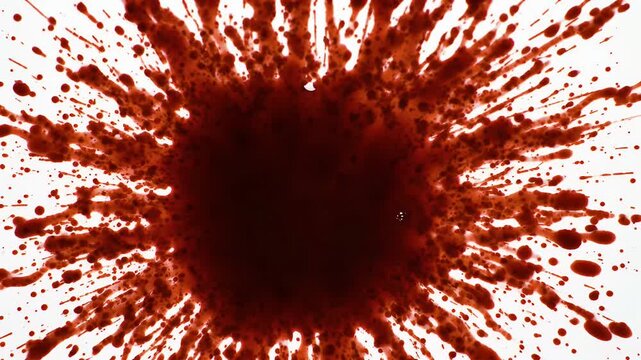 Abstract Blood Splatter Explosion Background Video Effect