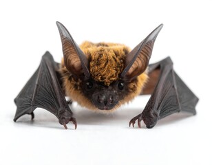 Bat in front of white background