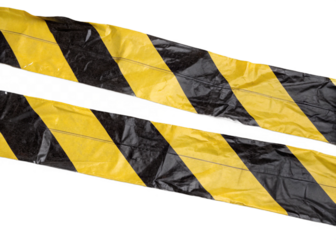 hazard warning stripes