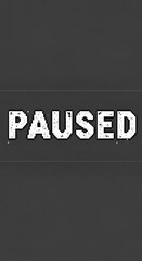 Paused State - A Simple Graphic Representation of Interruption and Suspension.