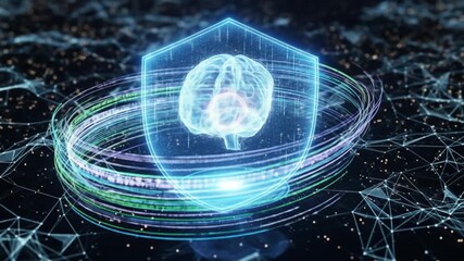 AI Brain Security Shield: Holographic Protection of Artificial Intelligence - Powered by Adobe