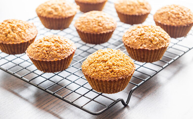 Homemade Healthy Pumpkin Muffins Fall Treat