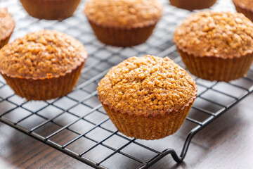 Homemade Healthy Pumpkin Muffins Fall Treat