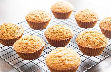 Homemade Healthy Pumpkin Muffins Fall Treat
