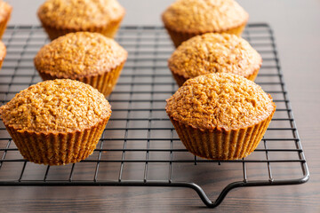 Homemade Healthy Pumpkin Muffins Fall Treat
