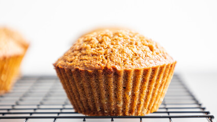 Homemade Healthy Pumpkin Muffins Fall Treat