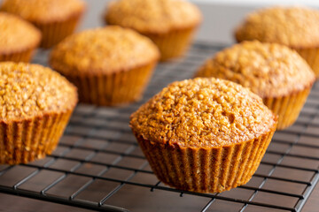 Homemade Healthy Pumpkin Muffins Fall Treat