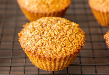 Homemade Healthy Pumpkin Muffins Fall Treat