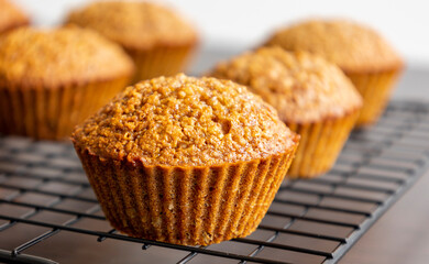 Homemade Healthy Pumpkin Muffins Fall Treat