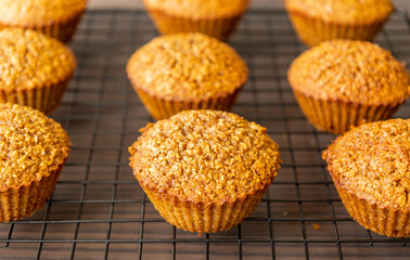 Homemade Healthy Pumpkin Muffins Fall Treat