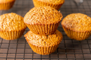 Homemade Healthy Pumpkin Muffins Fall Treat