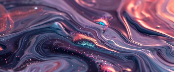 Stunning glittery purple and pink marble texture background design