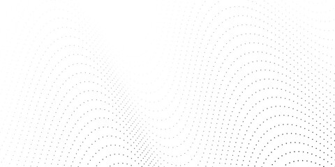 Flowing dots particles nice wave pattern halftone black gradient simple background. Nice illustrations vector old line circle art digital