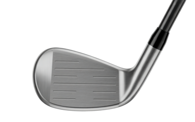 Golf club wedge face isolated on a transparent background