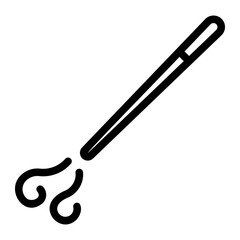 magic wand line icon