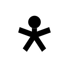 3d render of a man symbol