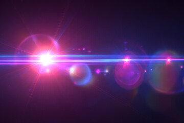 Obraz premium Colorful light streaks create an abstract visual effect in a dark background scene
