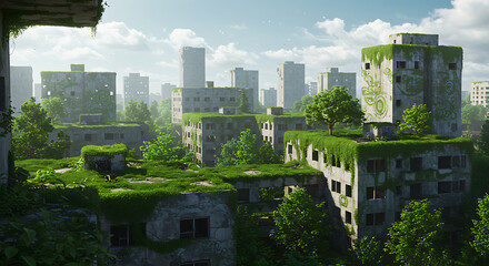 Fototapeta premium World Cities Day. Celebrating Sustainable Urban Development, Smart Architecture, and Global Connectivity