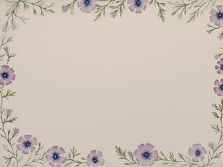 Gilia Flowers Border Background