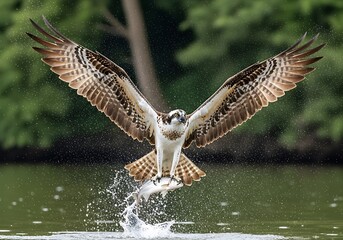 Obraz premium Ospreys Precision - A Moment of Capture in the Wild.