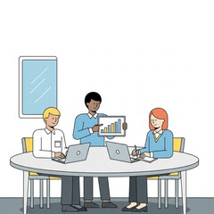 business meeting in office