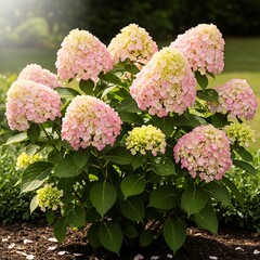 Hydrangea Paniculata - A Blooming Beauty with Pink and White Flowers.