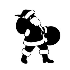 santa's silhouette: a christmas eve delivery