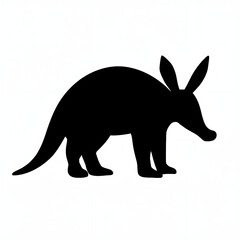 Aardvark silhouette vector style 