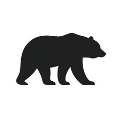 Bear silhouette vector style 