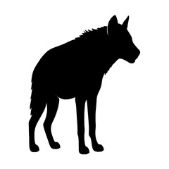 Hyena silhouette vector style