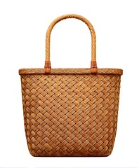 Woven Bag of Natural Elegance: A beautifully crafted woven bag, exuding a rustic charm with its intricate pattern and sturdy handle, showcasing the timeless appeal of artisanal design.