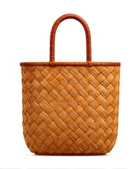 Woven Craftsmanship: A close-up shot of a beautifully crafted woven basket, showcasing the intricate patterns and warm hues of the natural materials used. 