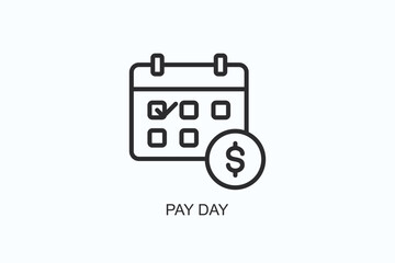 Pay Day Icon Or Logo Isolated Vector Illustration