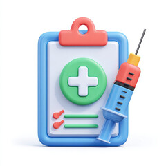 A blue and white first aid kit icon with a medical cross symbol for emergency healthcare