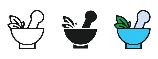 Herbal medicine icon vector. wellness and traditional medicine symbol. vector illustration.