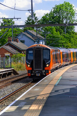 Fototapeta premium commuter suburban rural passenger train england uk