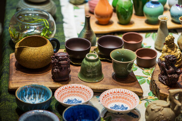 Exquisite Display of Handcrafted Ceramics and Traditional Pottery Artifacts