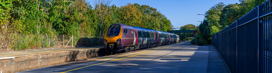 commuter suburban rural passenger train england uk