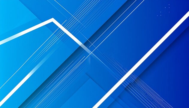 Blue futuristic background with angular shapes and fine lines forming a dynamic composition, ideal for technology or corporate themes.